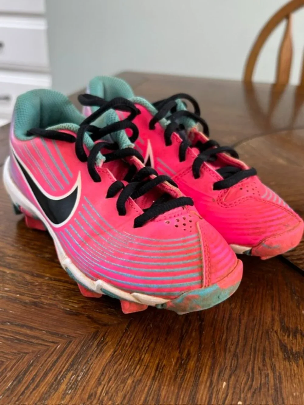 Nike Girls Hyperdiamond Keystone Softball Cleats - Size 12C